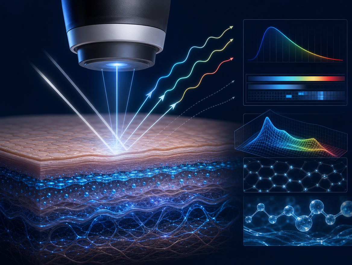 Diffuse Reflectance Spectroscopy for non-contact hydration measurement